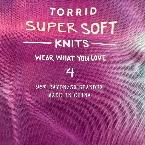 NWT Torrid Tie-Dye Super Soft Hi-Lo Maxi Dress - Torrid Size 4 (26, 4X) - Picture 11 of 15